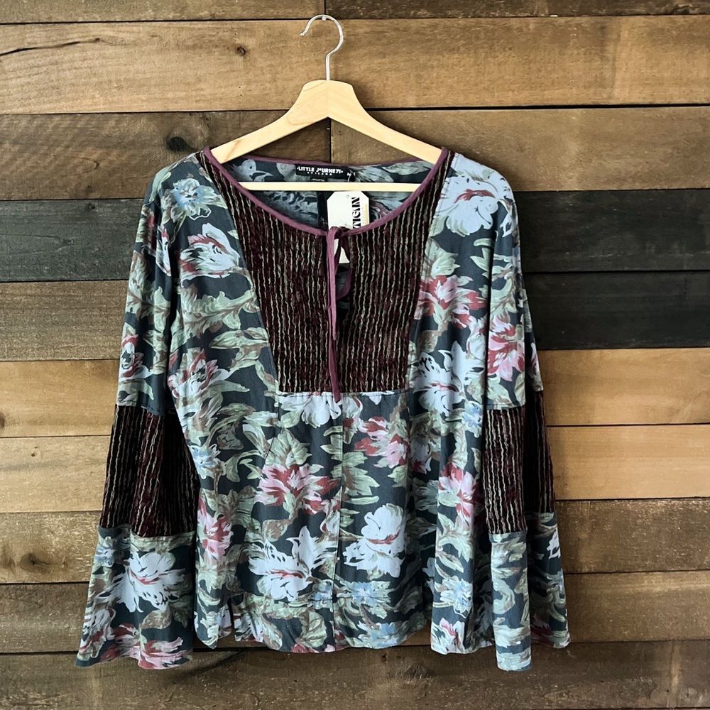 Little Journeys Chicago Boho Bell Sleeve Long Sleeve Top